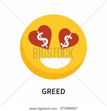 Greed Icon Isolated On White Background. Greed Icon Simple Sign. Greed Icon Trendy And Modern Symbol