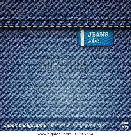 Jeans background. Vector