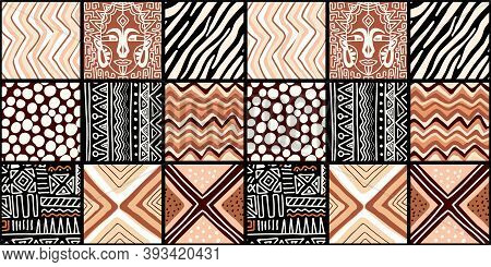 Ethnic Trend Pattern. Paintwork In African Style. Pattern Seamless African. Traditional Pattern. Pri