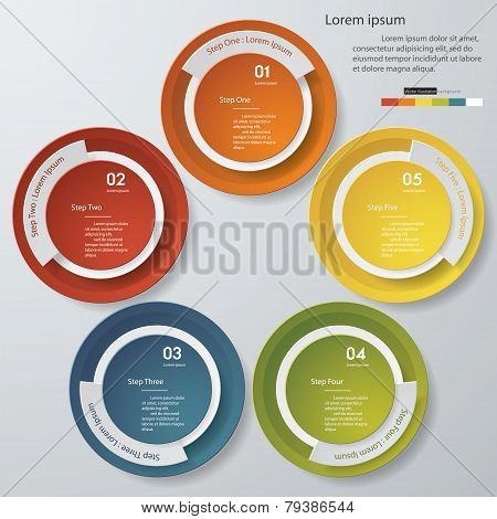 Design clean number banners template. Vector.