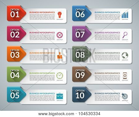 Infographic design template set