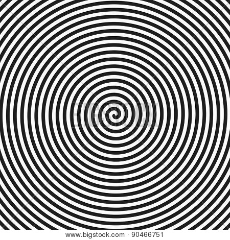 Hypnosis spiral background. Vector.