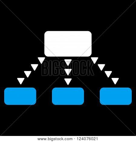 Dotted Scheme vector icon. Dotted Scheme icon symbol. Dotted Scheme icon image. Dotted Scheme icon picture. Dotted Scheme pictogram. Flat blue and white dotted scheme icon.