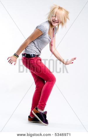 Dancing Teenage Girl