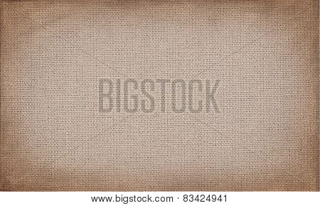 horizontal brown canvas to use as grunge background or texture