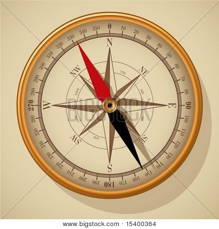 Compass. Vector.