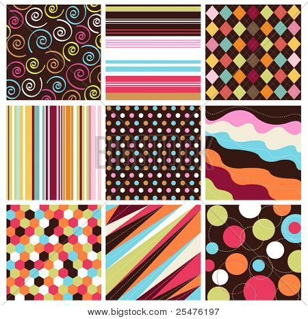 seamless patterns with fabric texture