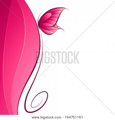 Butterfly. Beautiful abstract vector illustration.