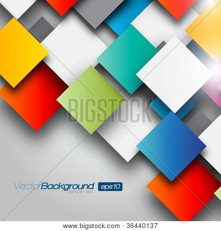 Colorful Square blank background - Vector Design Concept