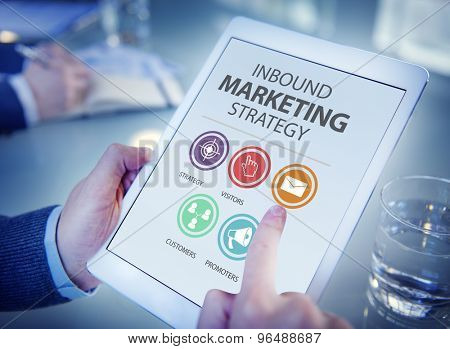 Inbound Marketing Strategy Advertisement Commercial Branding Concept