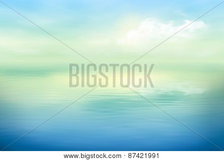 Water Vector Background Calm Clear