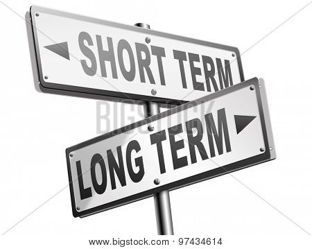 long term short term strategy planning or thinking plan and think ahead for the near and far future
