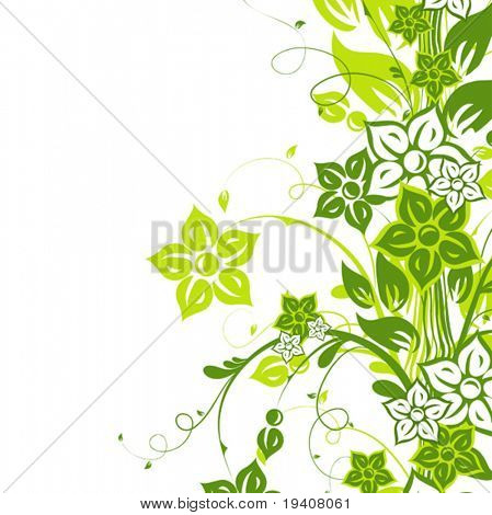 Floral abstracte achtergrond, vectorillustratie