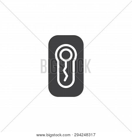 Keyhole And Picklock Vector Icon. Filled Flat Sign For Mobile Concept And Web Design. Hacker Attack 