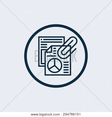 Attach Icon Isolated On White Background. Attach Icon Simple Sign. Attach Icon Trendy And Modern Sym