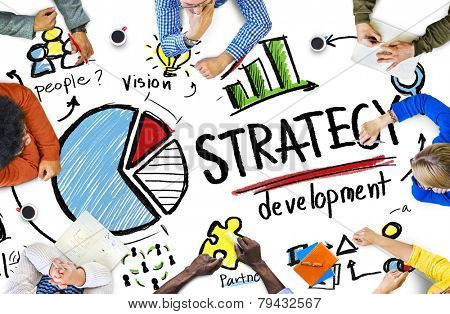 Strategy Development Goal Marketing Vision Planning Business Concept