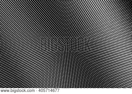 Black And White Vector Halftone. Subtle Halftone Digital Texture. Faded Dotted Gradient. Comic Effec