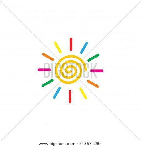 Sun Color Full,sun Icon. Sun Collection Logo Icon Vector. Sun Star Collection, Sun Icon Logo. Sun Ic