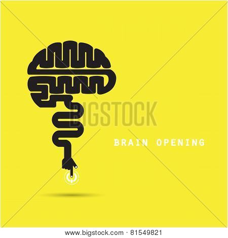 Brain Opening Concept.