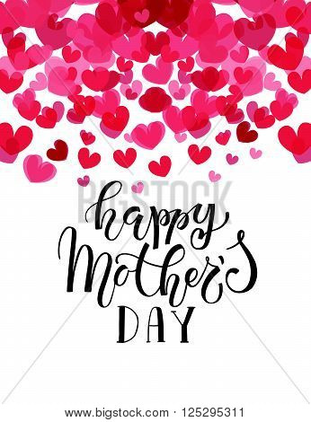 Happy Mother's Day Lettering Typography Poster