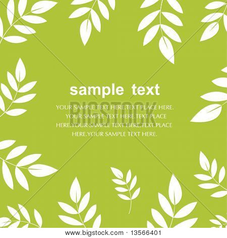 vector leaf background design