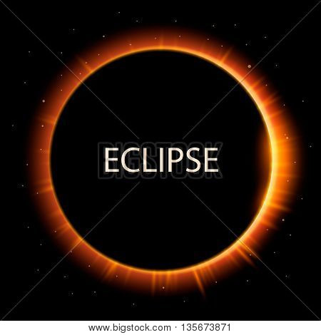 Total eclipse of the sun, eclipse background