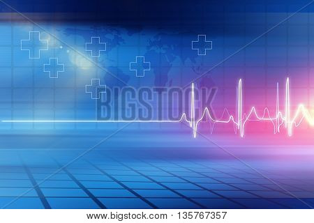 Medical Abstract Background; Abstract Background Suitable for Healthcare and Medical News Topic 3d illustration