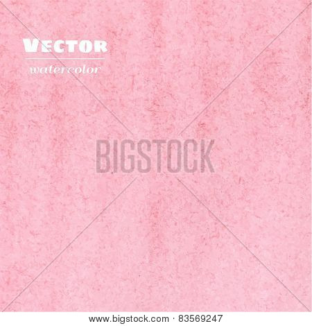 Vector pink watercolor background