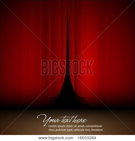 Theater Opening Stage | Vector Satin | EPS10 Background