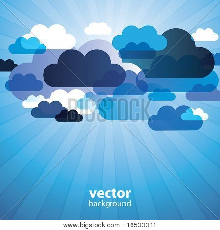 Abstract Cloud Background Vector