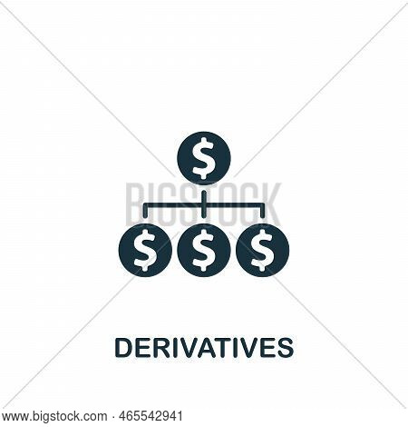 Derivatives Icon. Monochrome Simple Policy Icon For Templates, Web Design And Infographics