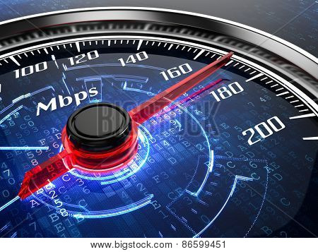 High speed internet connection concept