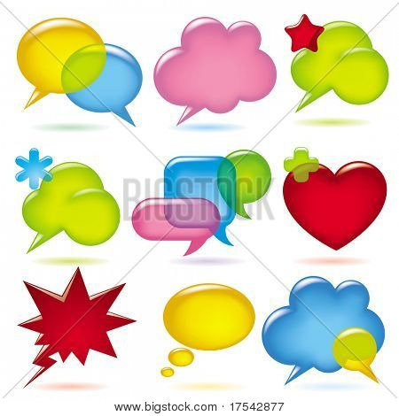 Vector image of speak bubbles