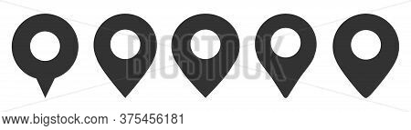 Location Pin Icon. Map Attach Marker Place. Location Icon. Map Pointer Marker Icon Set. Gps Location