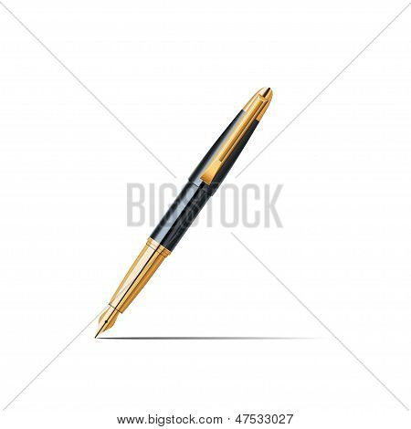 Black gold pen