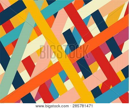 Straight Diagonal Thin Line Abstract Background, Striped Geometric Pattern, Vector Parallel Inclined