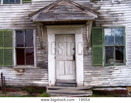 Front Door Of Old House