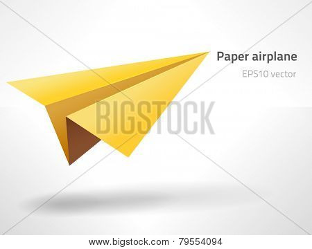 EPS10 vector paper aircraft