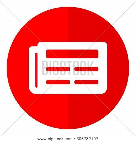 Newspaper Icon Isolated On White Background. Newspaper Icon In Trendy Design Style. Newspaper Vector