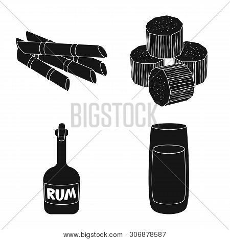 Vector Design Of Sucrose And Technology Logo. Collection Of Sucrose And Cane Stock Vector Illustrati