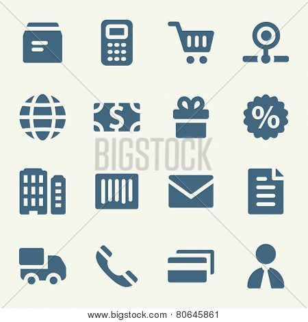 Shopping web icons set