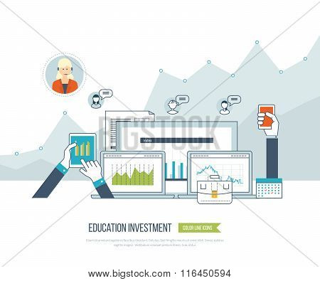 Investment in education. Business development