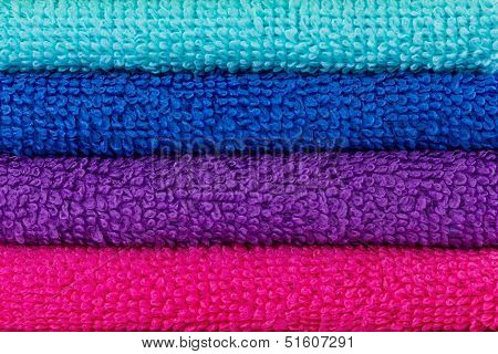 Stacked Colorful Towels