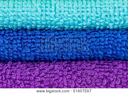 Stacked Colorful Towels