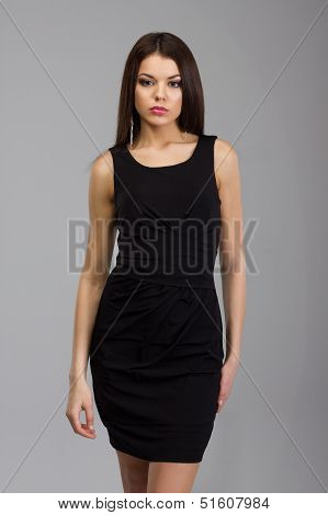 Woman In A Black Dress