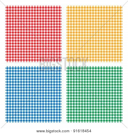 Checkered picnic cooking tablecloth seamless pattern