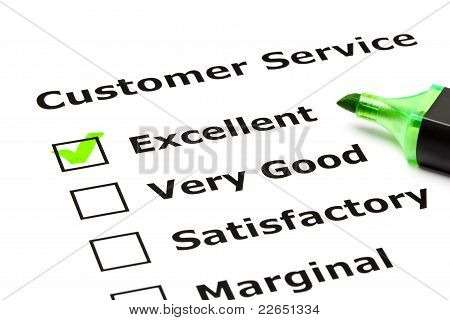 Customer Service Evaluation Form