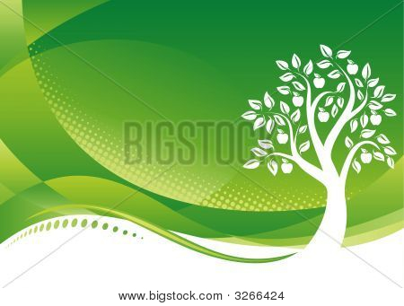 Green Tree Background