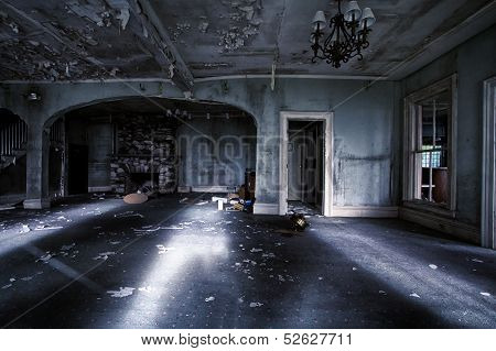 Abandoned house interior