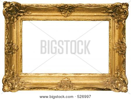 Goud Vergulde houten Picture Frame W / pad (breed)